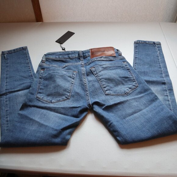 New One Teaspoon Freebirds II Low Rise Skinny Jean in Blue Cash Size 24 - Picture 8 of 14